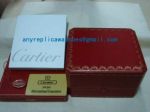 Cartier Watch box Replica - Red Leather with Warranty card